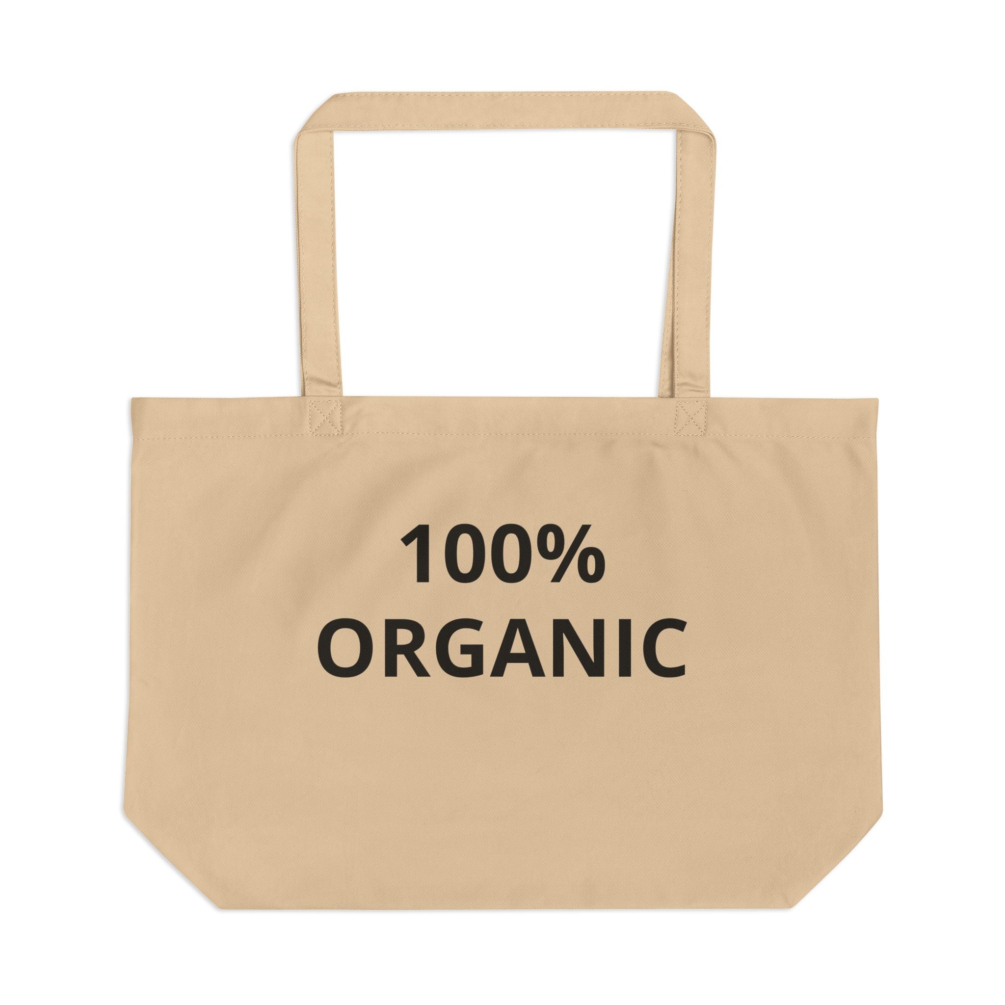 100% Organic Canvas Tote Bag – Large Eco Grocery & Market Shopper